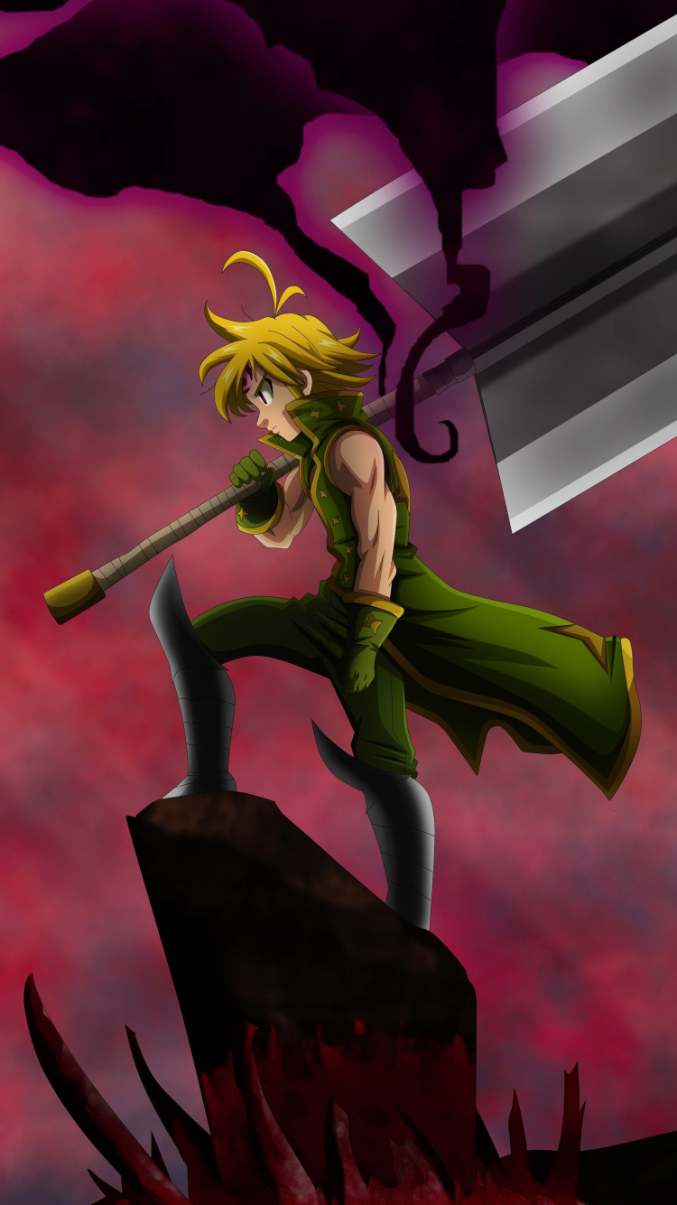 750x1334  Meliodas The Seven Deadly Sins Anime Boy Wallpaper - Seven Deadly Sins Wallpaper 4k - Обои 750x1334 - teahub.io 