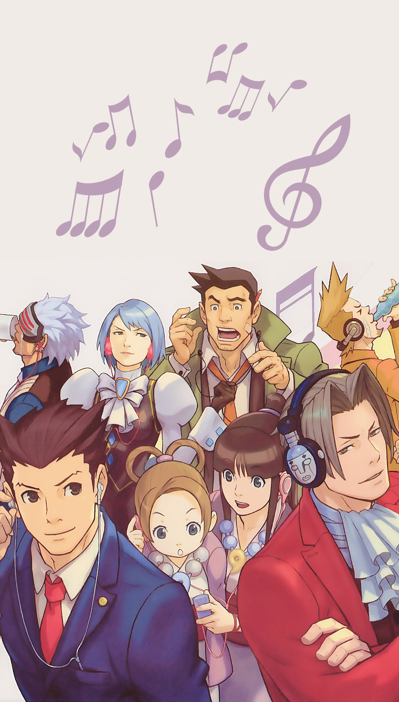 800x1407  Turnabout Blog - Ace Attorney Mobile Wallpapers * Нажмите, чтобы увидеть полностью ...