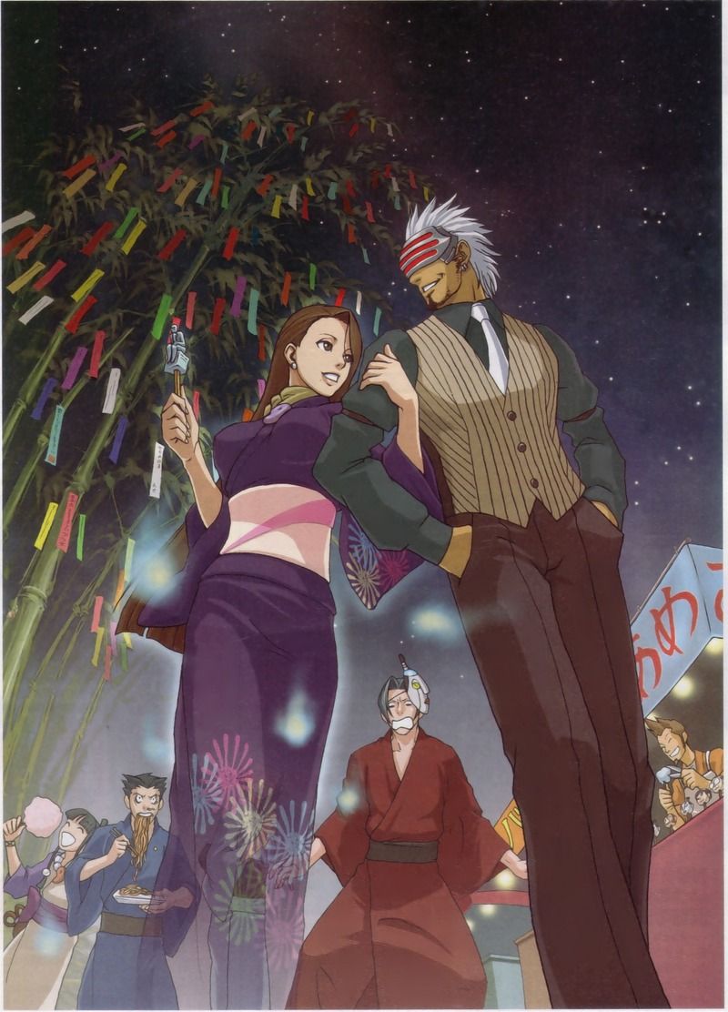 800x1112   Миа и Годо. Уверен, что Эджворт и Феникс выглядят напуганными в… | Феникс Райт Аниме Ace