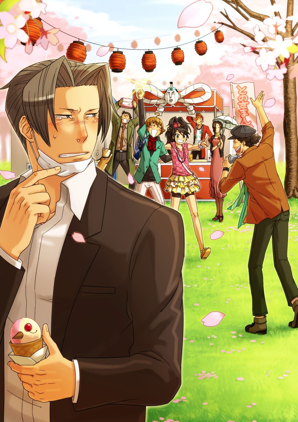 1000x1414  Edgy выглядит здесь немного больным | Аниме Феникс Райт Ace