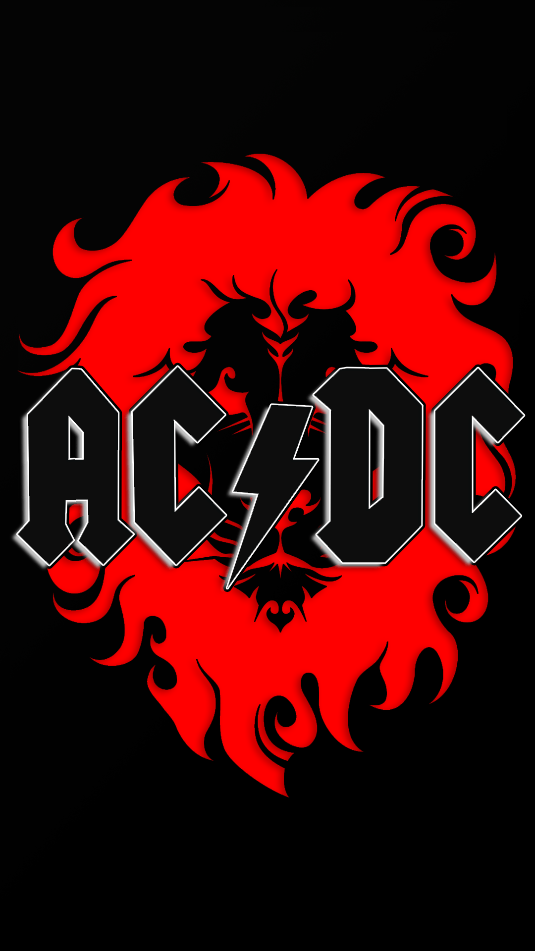 AC DC логотип вертикальный