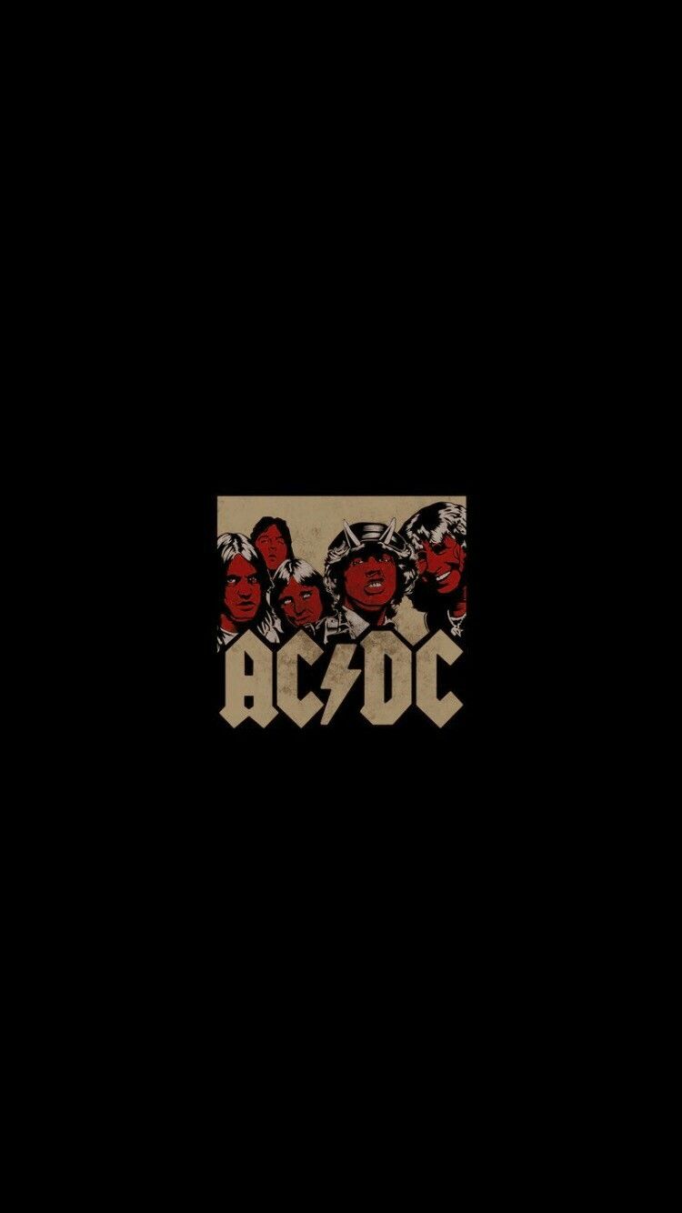 750x1334   Обои AC / DC | Acdc wallpaper Постеры рок-групп Обои с группами