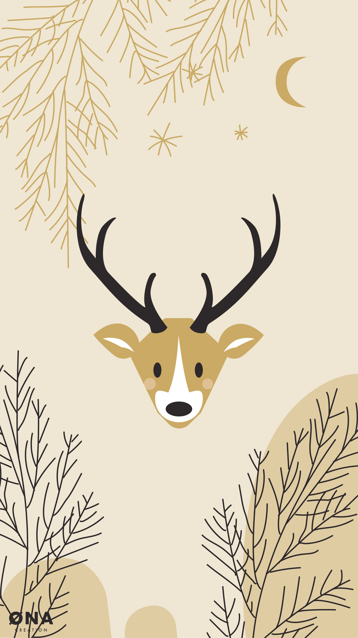 1440x2560  Antler Damask Wallpaper by Milton \ u0026 King - BURKE DECOR