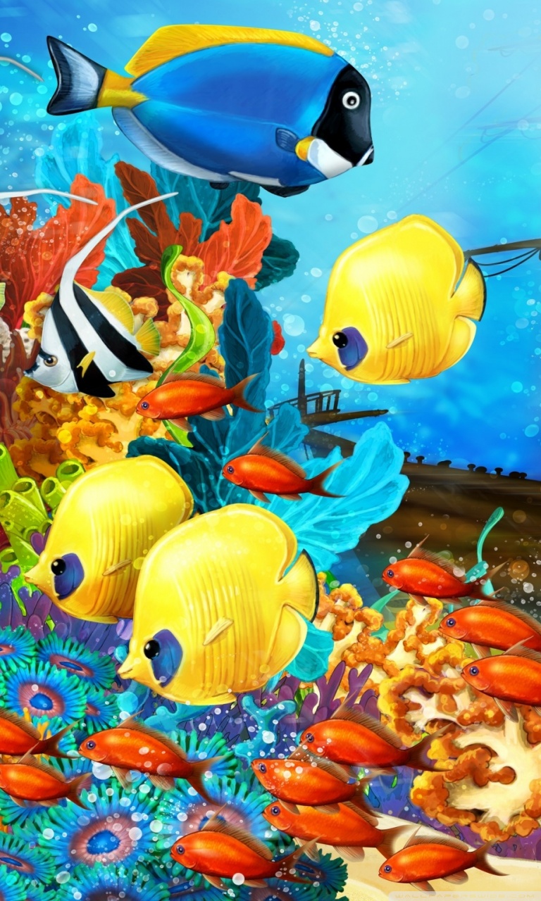 768x1280 Aquarium Hd Wallpaper For Mobile - 768x1280 Обои - teahub.io 