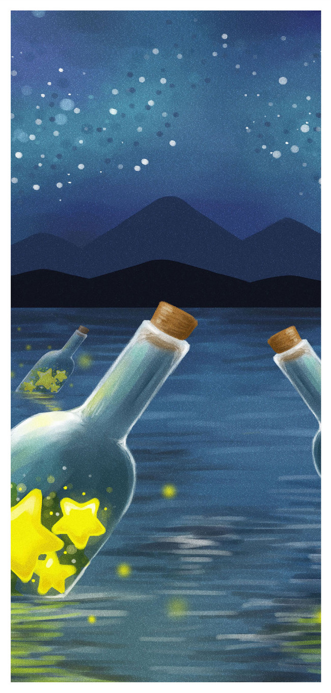 650x1361  Star Floating Bottle Обои для мобильного телефона обои скачать бесплатно-400470102 -Lovepik.com 