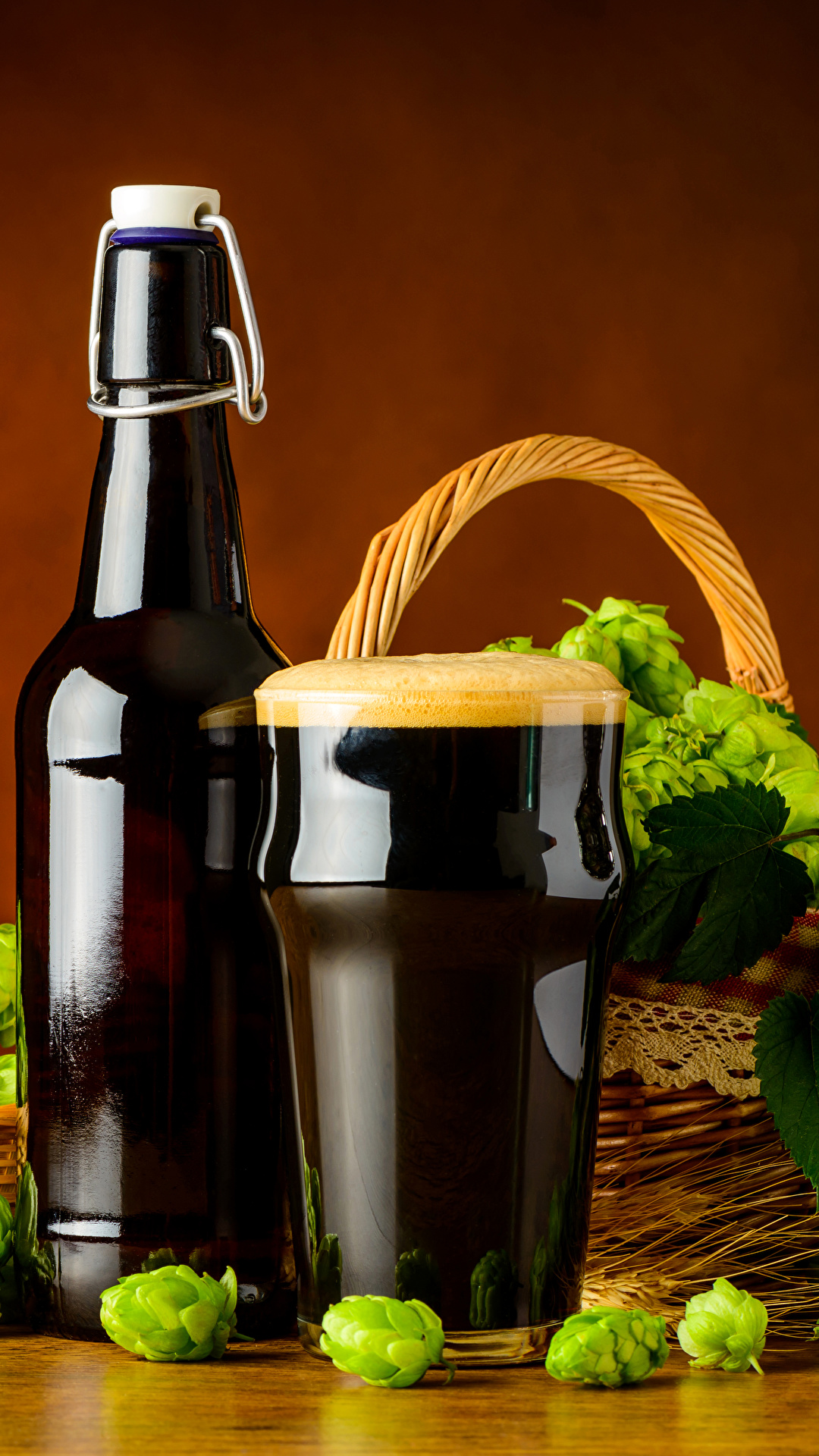 1080x1920  Photo Пиво Хмель Highball glass Food Foam Bottle 1080x1920