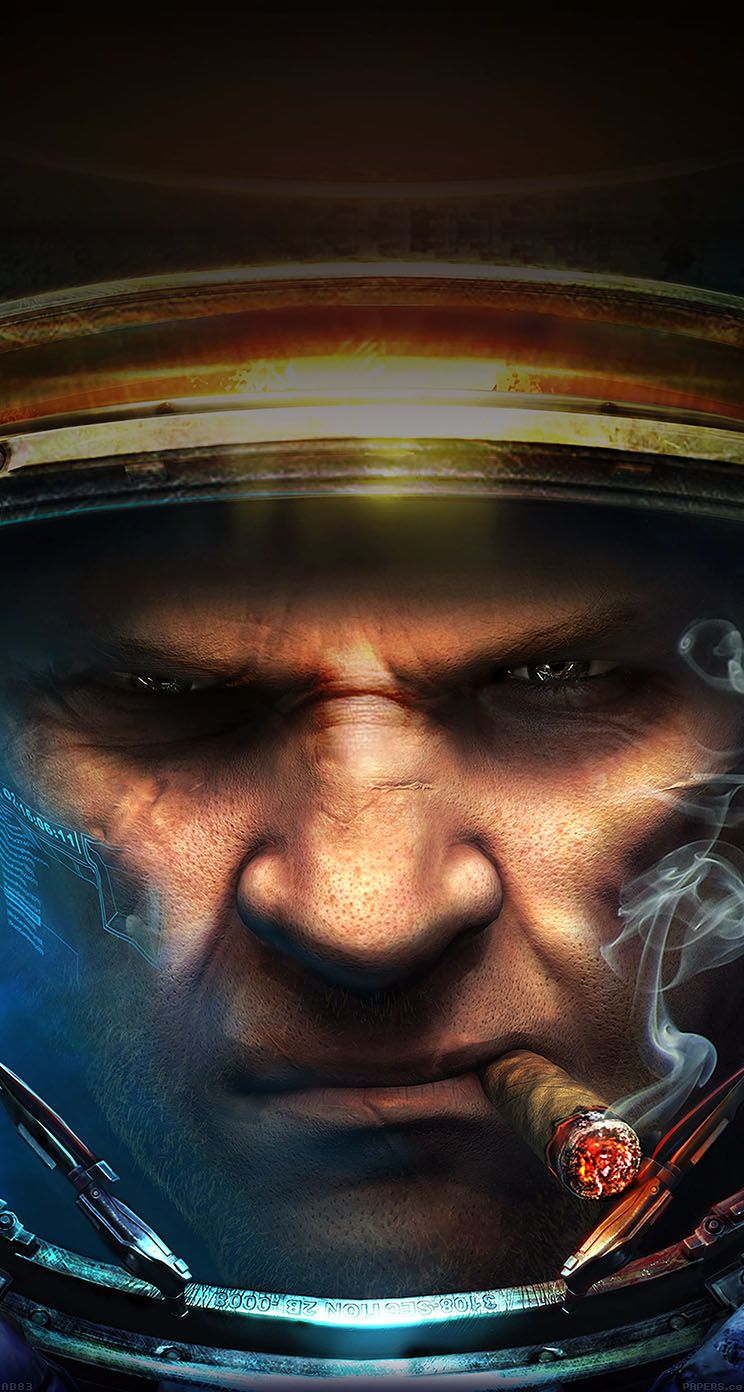 744x1392   НАЖМИТЕ И ПОЛУЧИТЕ БЕСПЛАТНО ПРИЛОЖЕНИЕ! Для гиков Starcraft Face Красочный шлем Сигарный дым Темный Серьезные жестокие игры H… | Starcraft Iphone wallpaper Iphone 6 plus wallpaper