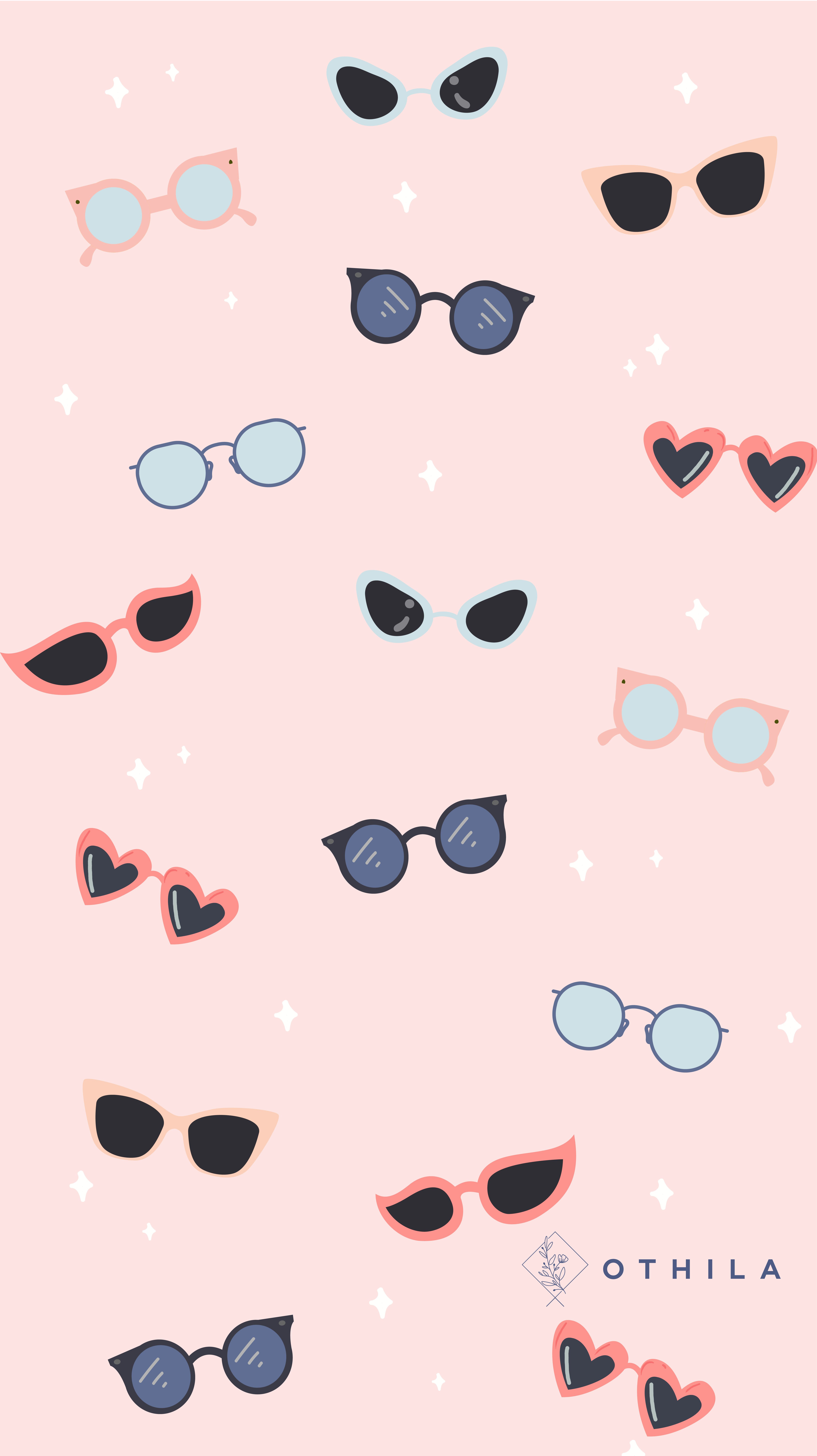 4692x8359  pink #heart #glasses #beautiful #cute #wallpaper #design | Очки обои Фоны обои для телефона Iphone wallpaper