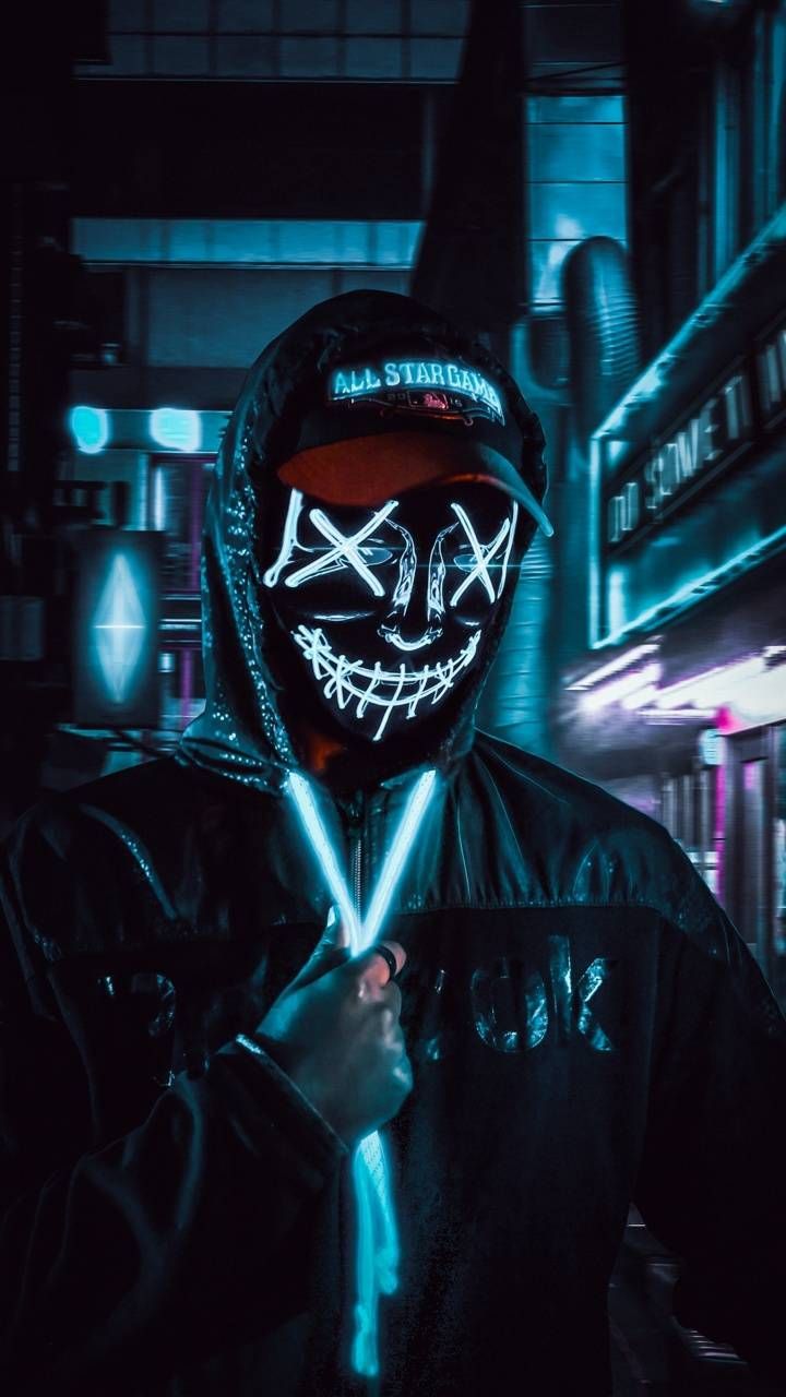 720x1280  Neon Mask | Joker iphone wallpaper Hipster wallpaper Обои для телефона images