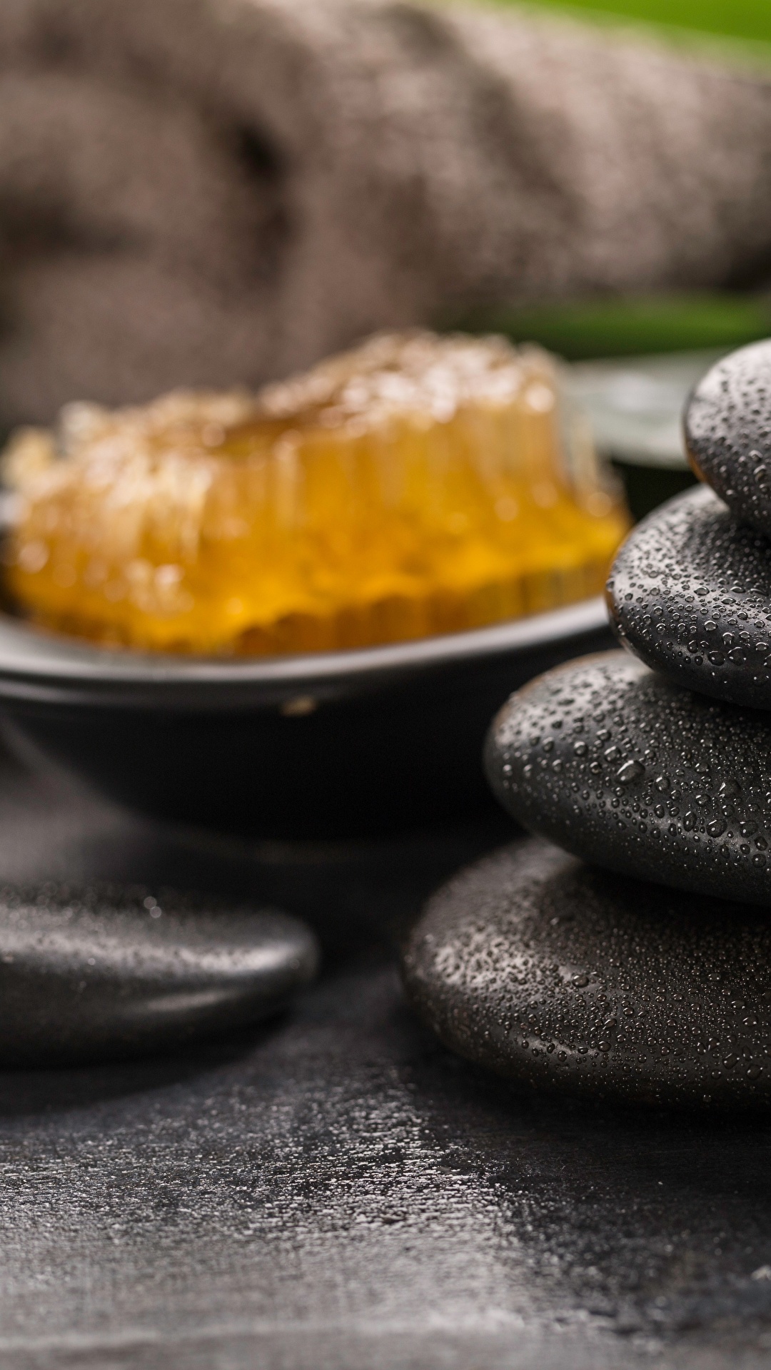 1080x1920  Photo Spa Honey Stones 1080x1920