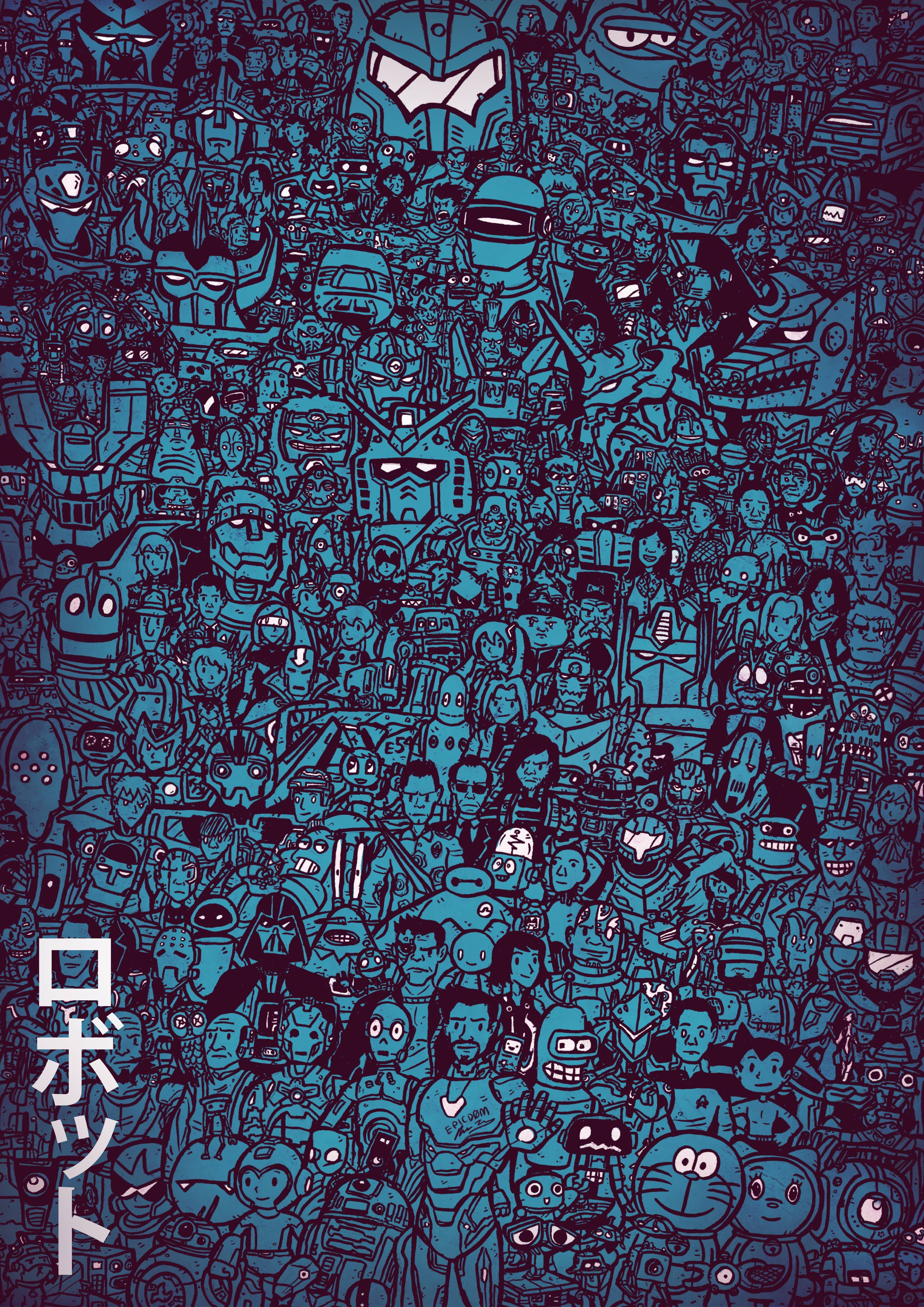3508x4961  Domo Arigato u / EpicD0m digital 2018 | Trippy wallpaper Прикольные постеры Граффити обои