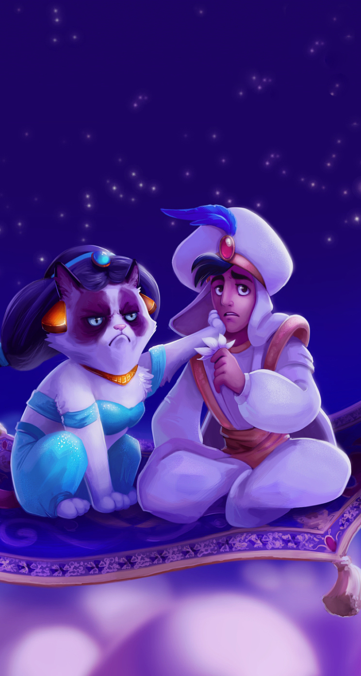 744x1392   45+] Grumpy Cat iPhone Wallpaper on WallpaperSafari