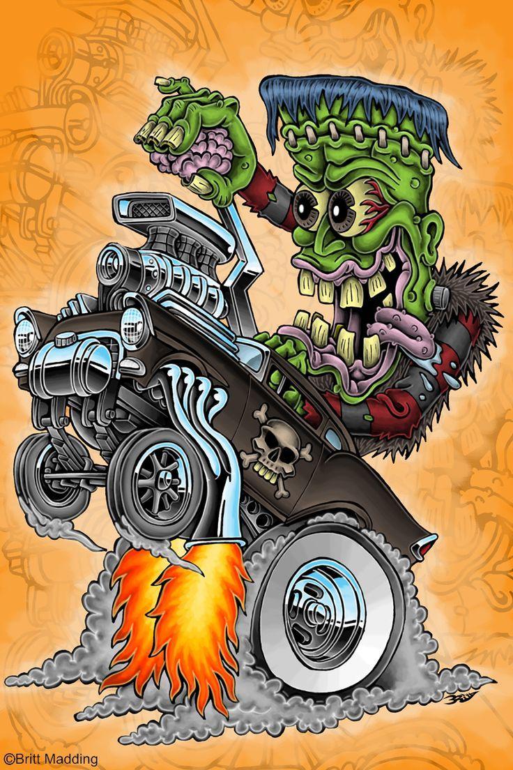 736x1104  Rat Fink Обои - Обои Cave