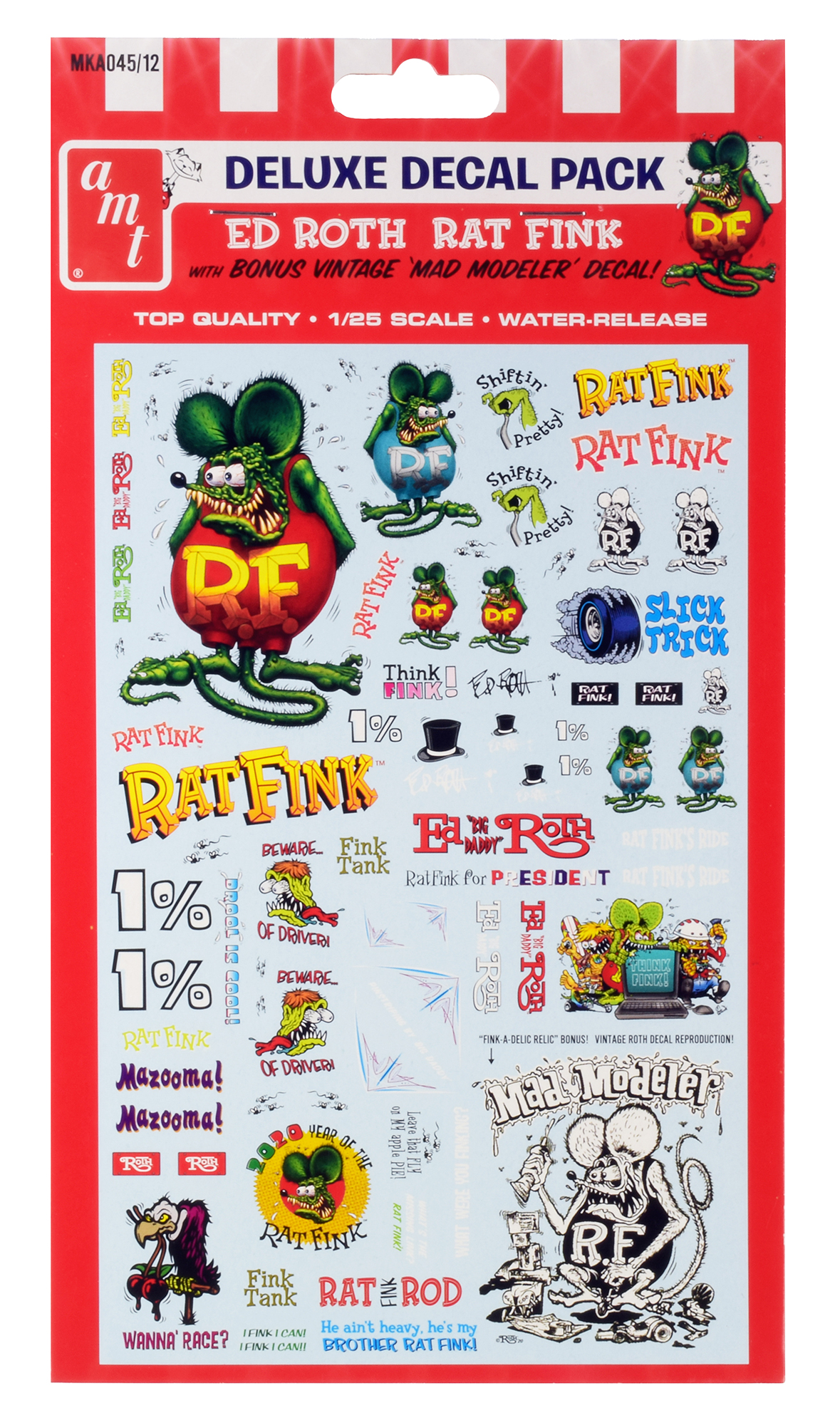 1179x2000  Ed Roth Rat Fink \ Набор наклеек для моделей масштаба 1/25 от AMT - Walmart.com - Walmart .com 