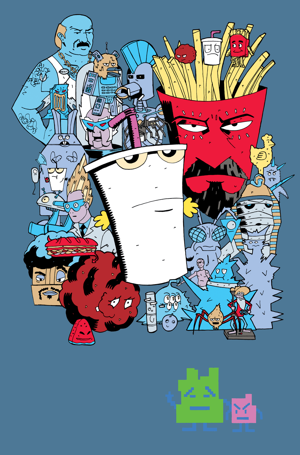 1024x1550  Aqua Teen Hunger Force Обои - Обои Cave