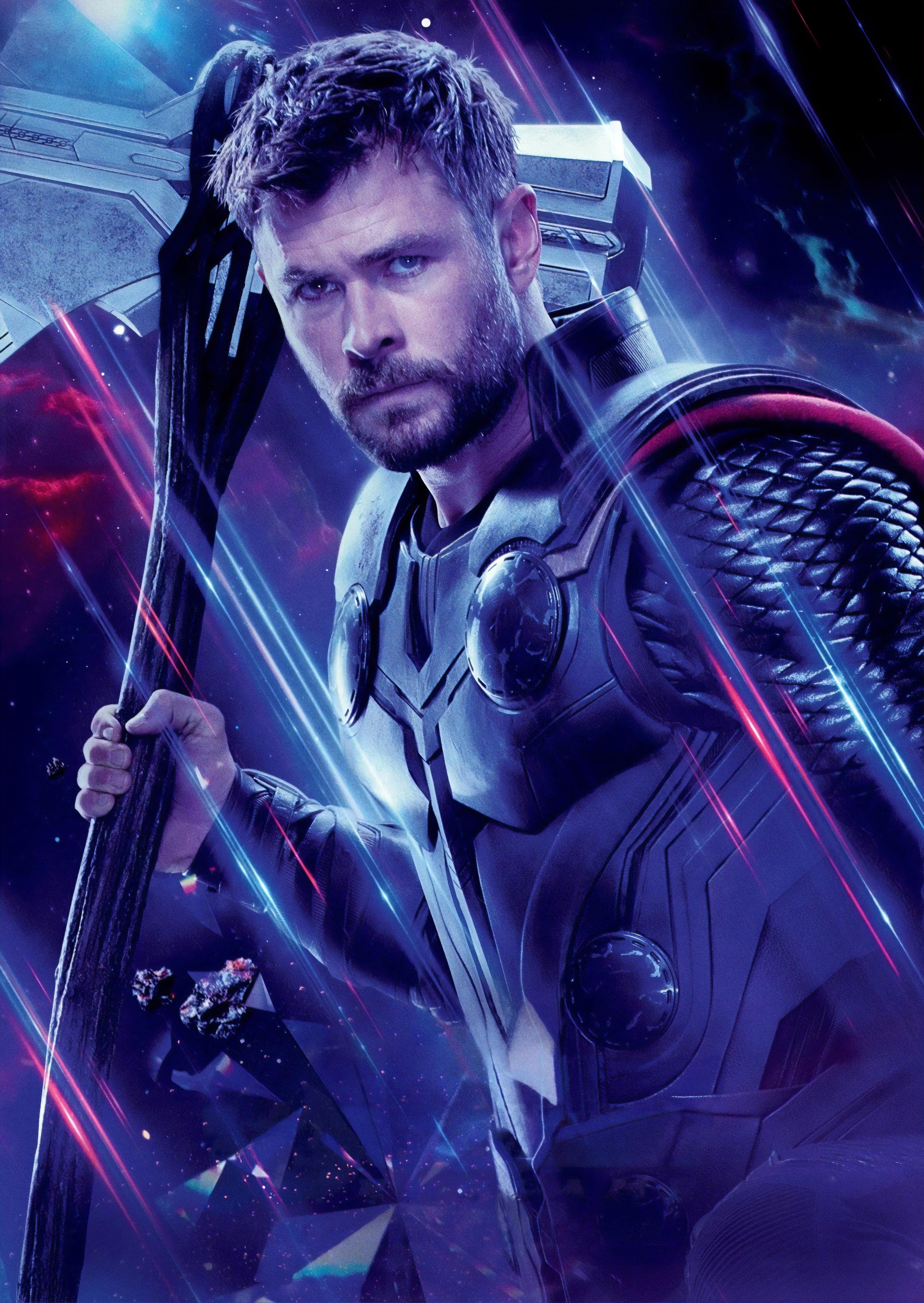 3547x5000  » Avengers: Endgame Thor Stormbreaker Mjolnir Lightning 8K Wallpaper # 173 «