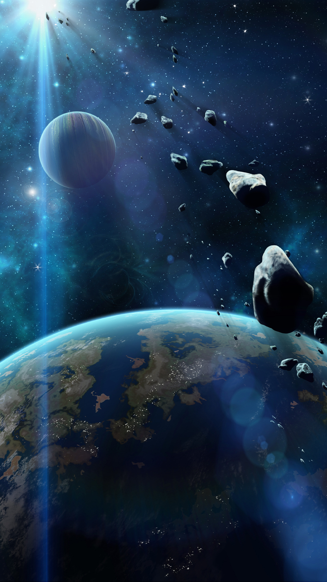 1080x1920  Asteroid Collision iPhone Wallpaper HD