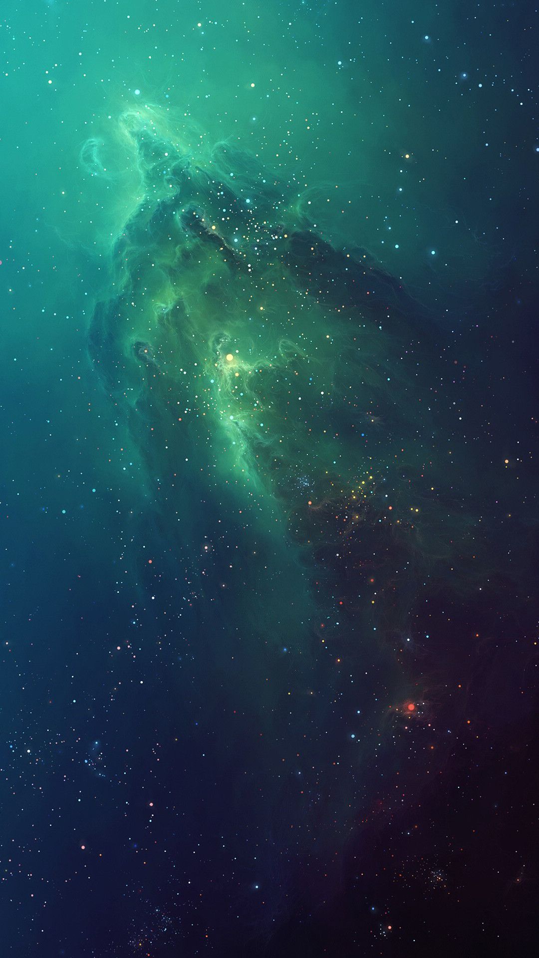 1080x1920  Green Space Phone Wallpaper