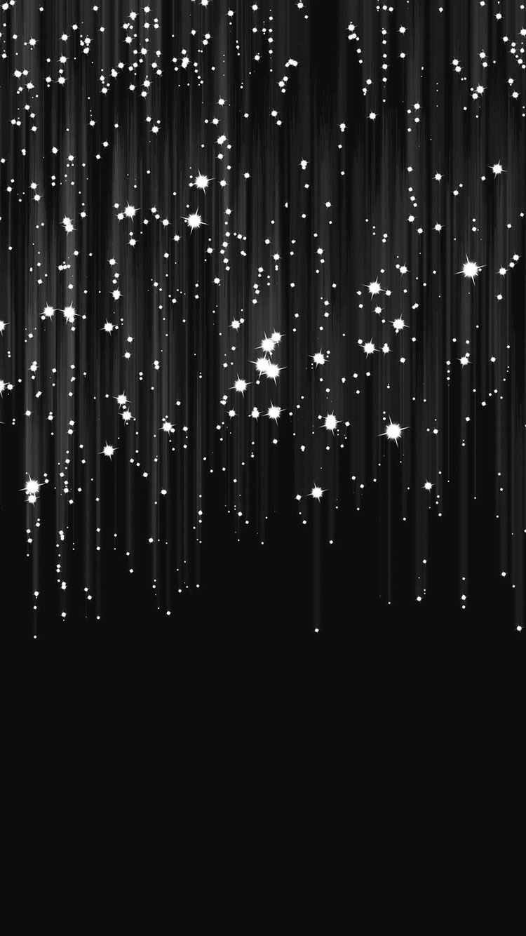 750x1334   Получить обои: http://iphone6papers.com/vj96-meteor-shower-star-dark-bw-pattern/ - Wallp… | Темные обои для телефона Обои iphone рождество обои для iphone осень