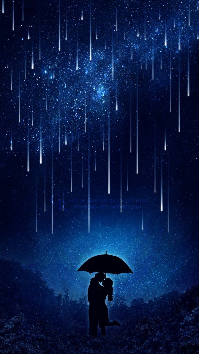 Ночное дождливое небо