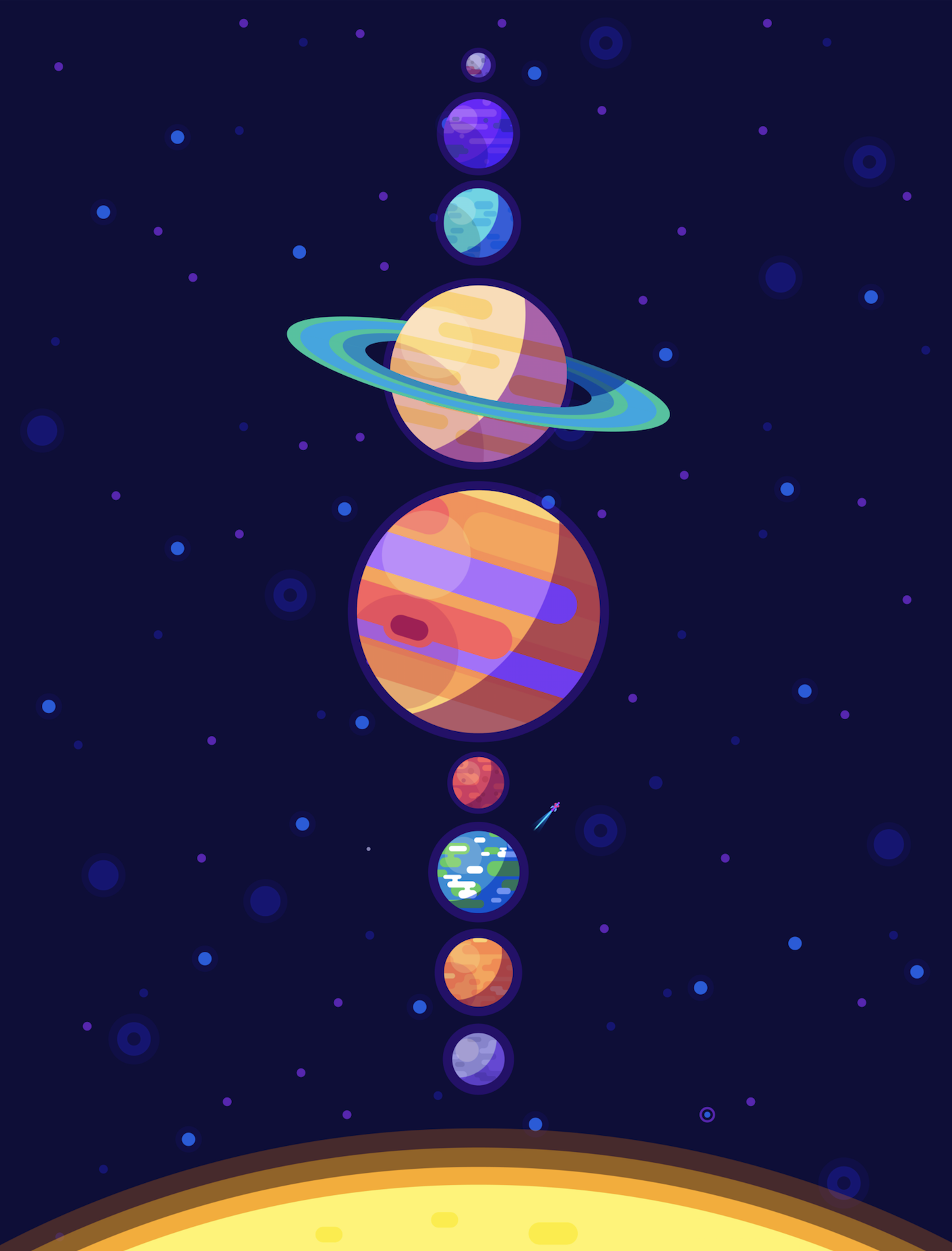 Рисунок космос солнечная система