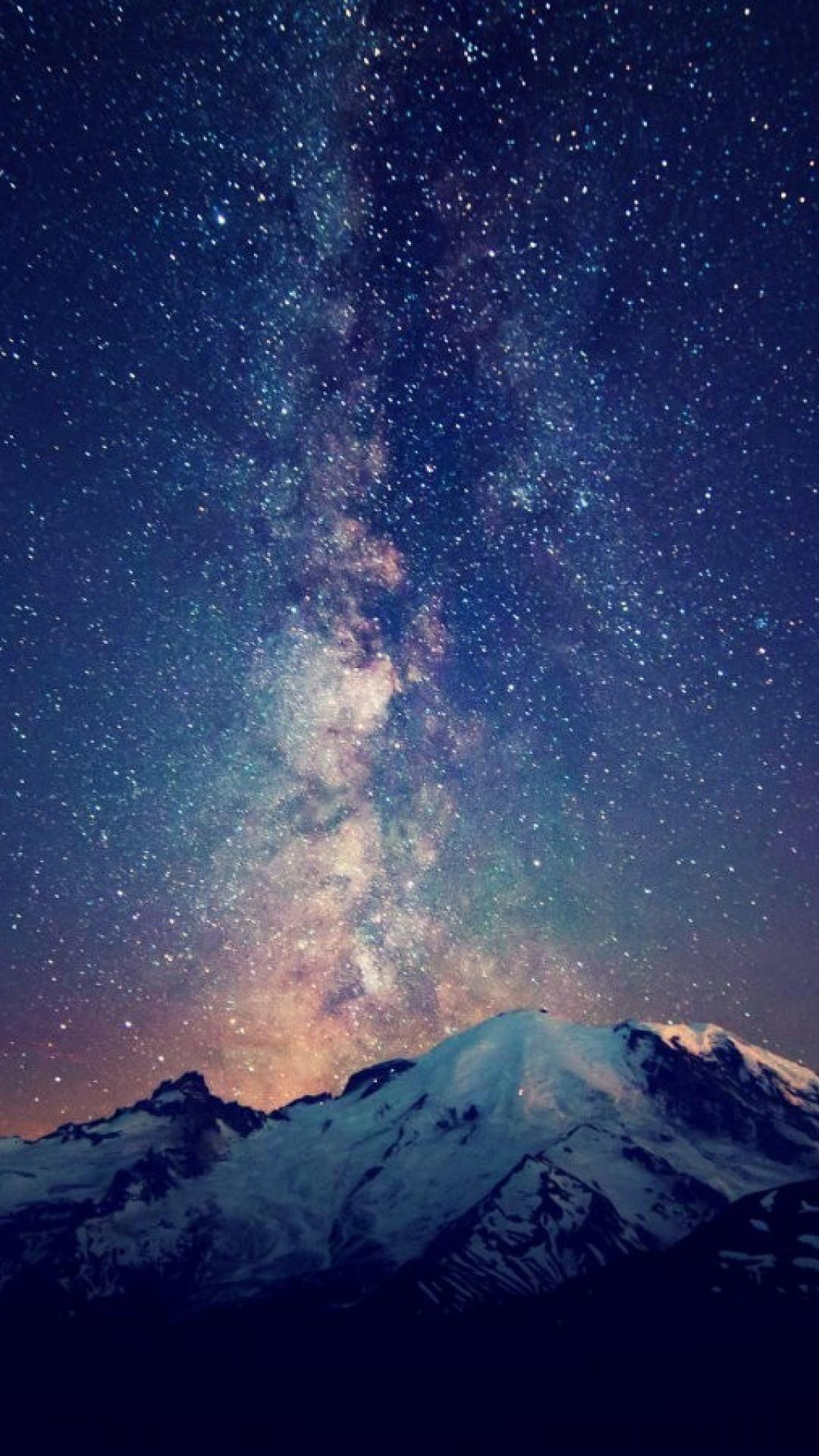 1080x1920   iPhone Stars Road 4k Обои - Обои Пещера