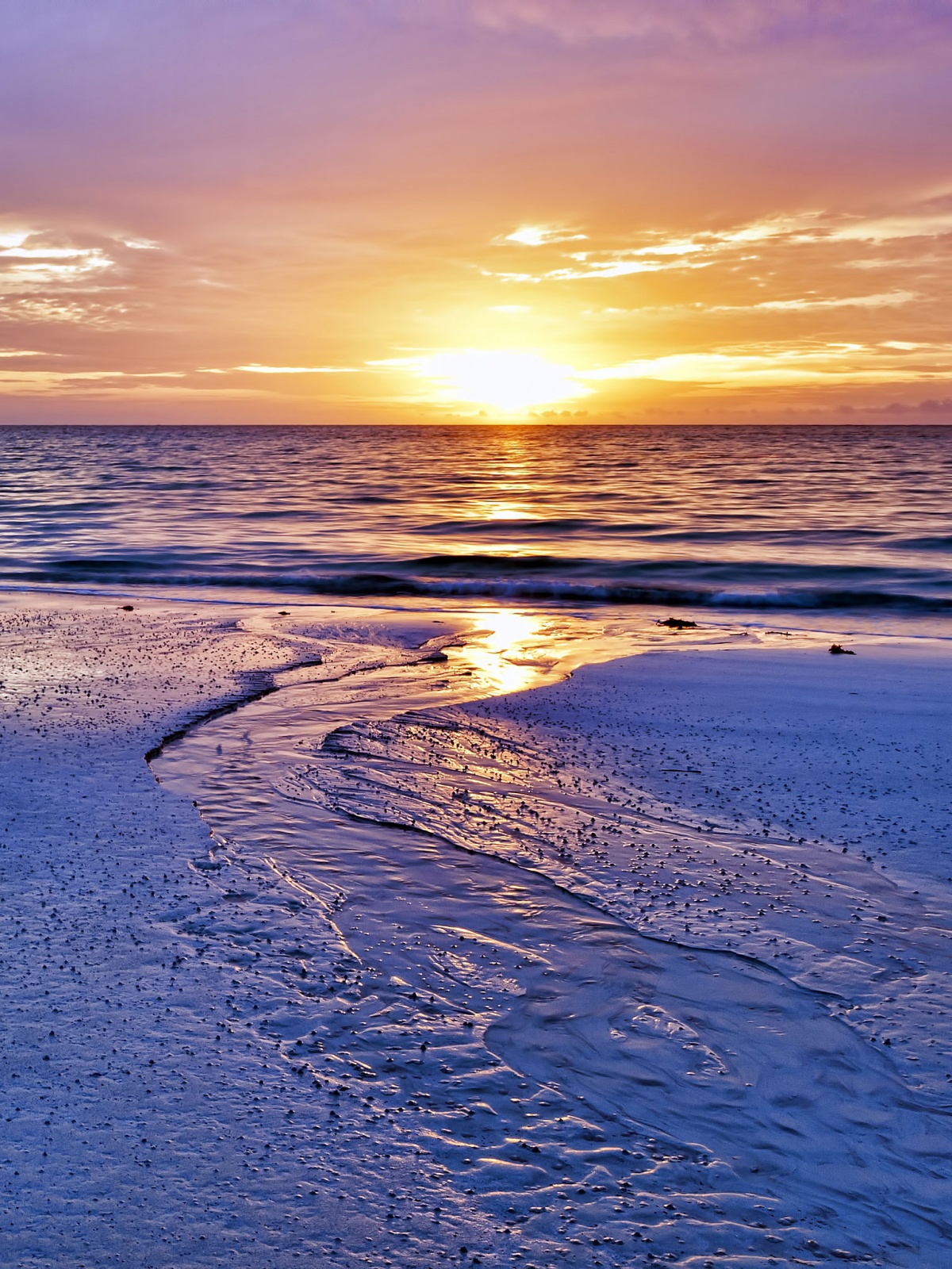 1200x1600 Sunset Sea Mobile Wallpaper - Mobiles Wall