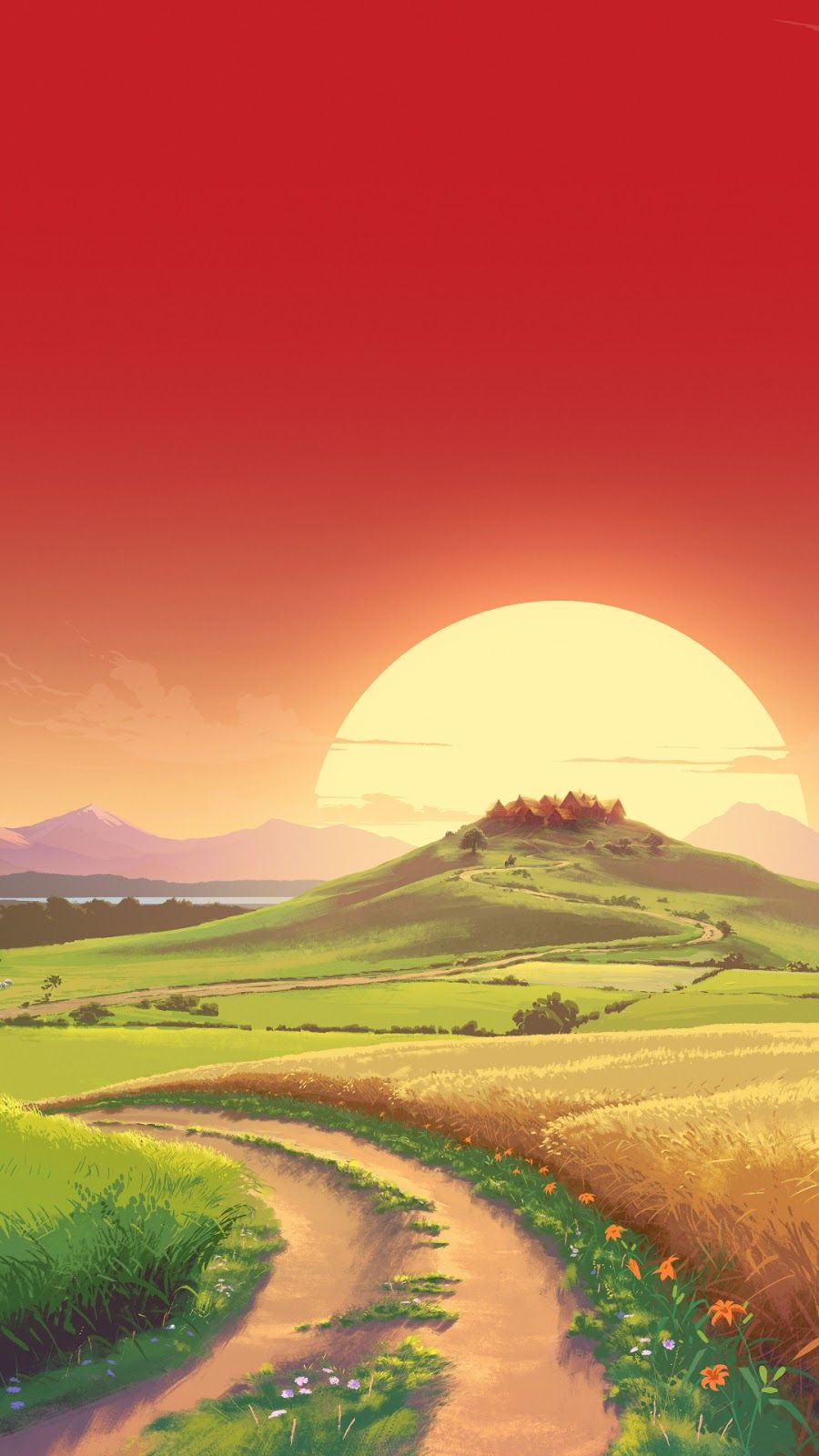 900x1600  Beautiful Landscape art Мобильные обои | Природа Обои | Пейзаж обои Пейзаж обои Hd природа обои