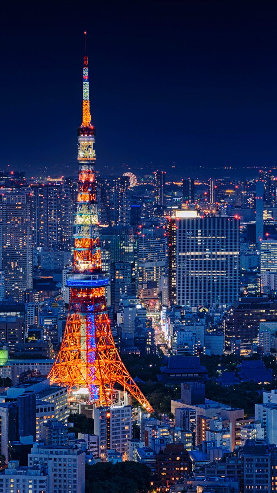 950x1689  » Tokyo Tower Japan Night Cityscape 4K Ultra HD Mobile Wallpaper. | Iphone wallpaper japan 