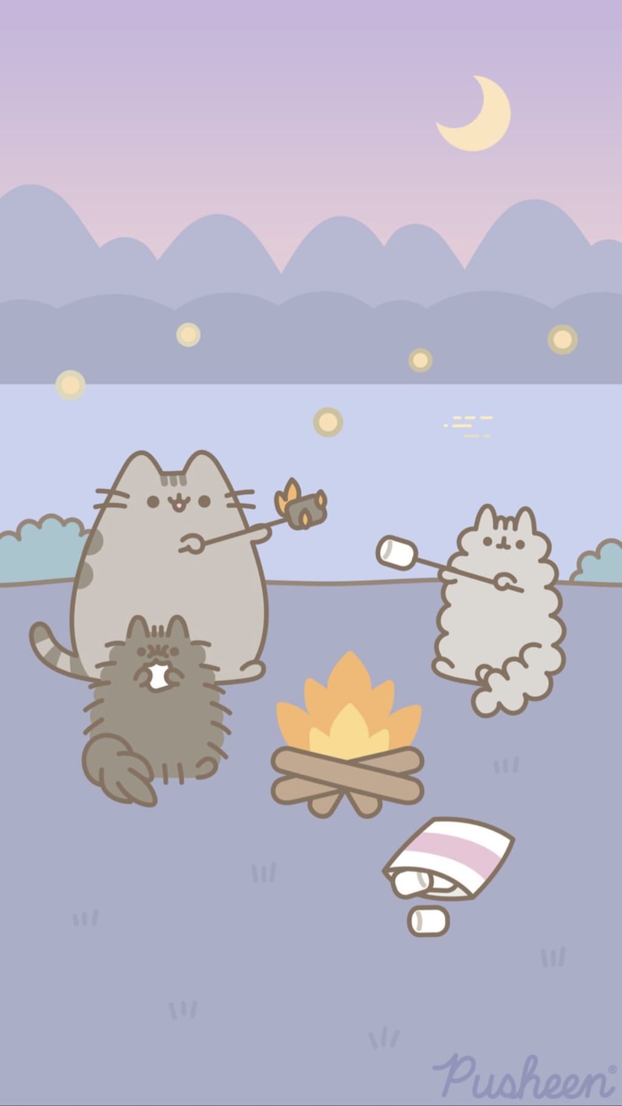 1242x2208  Pusheen Обои для кемпинга - KoLPaPer - Удивительные бесплатные обои HD 