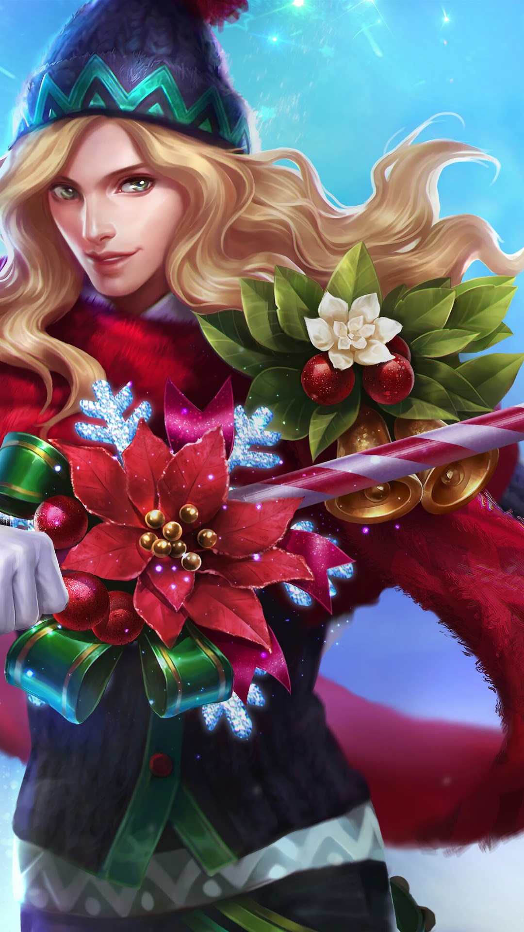 1080x1920  331285 Lancelot Christmas Carnival Skin Mobile Legends phone HD обои изображения Фоны фото и картинки | Mocah.org 