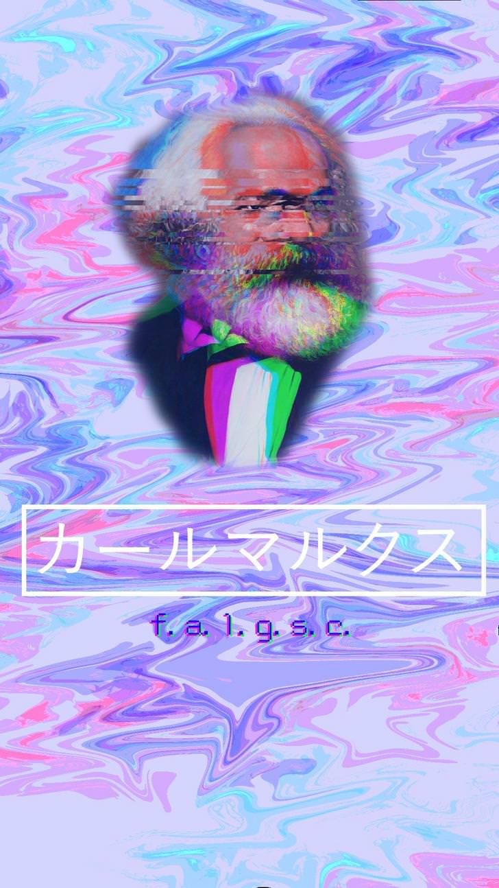 728x1294 Ａｅｓｔｈｅｔｉｃ - Ｍａｒｘ - Ｗａｌｌｐａｐｅｒｓ [Телефон и ПК] | Обои картинки Vaporwave