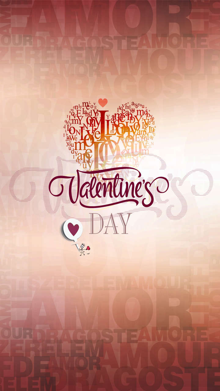720x1280  Happy Valentines Day - Мобильные обои