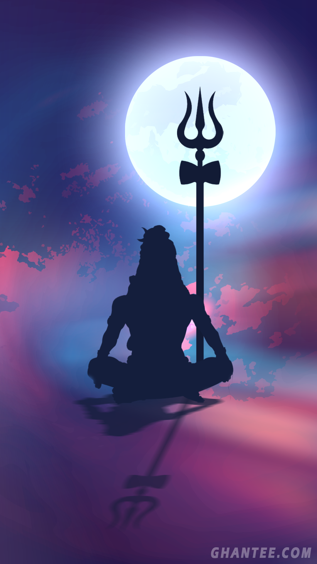 1080x1920  lord Shiva silhouette phone wallpaper | 1080p | Ghantee