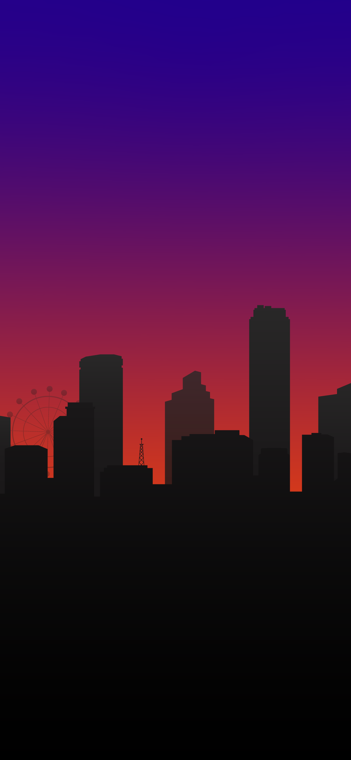 1205x2609  Phone wallpaper 4K - Силуэт города