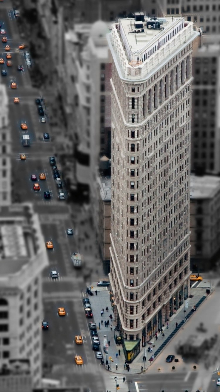 750x1334   ? Городские пейзажи, огни, наклон-сдвиг, обои | (33046) 