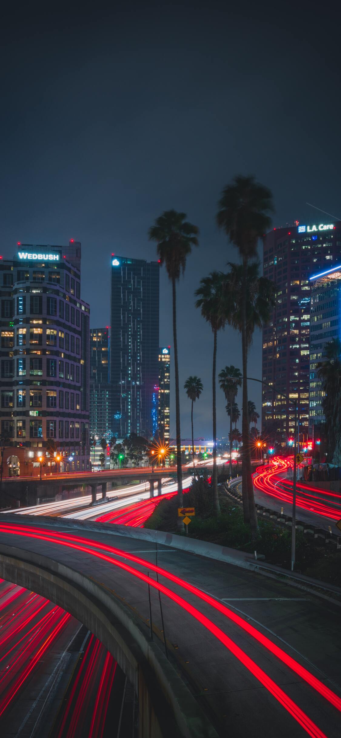 1125x2436  1125x2436 Road Timelapse Night 5k Iphone X