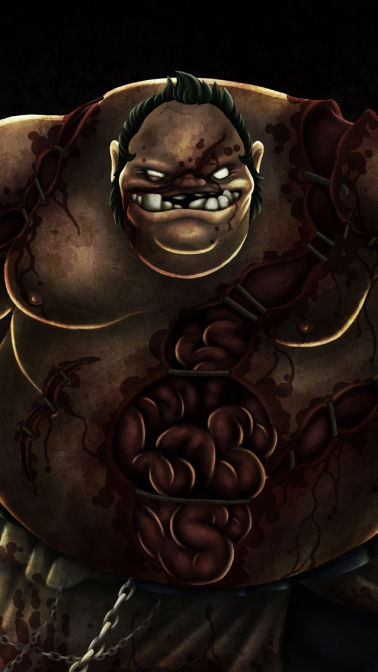 750x1334  ScreenBeauty | pudge dota 2 art | Игры
