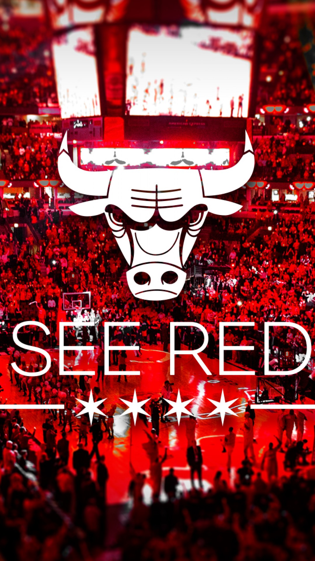 1080x1920  David Olsen - Векторные обои для телефона Chicago Bulls