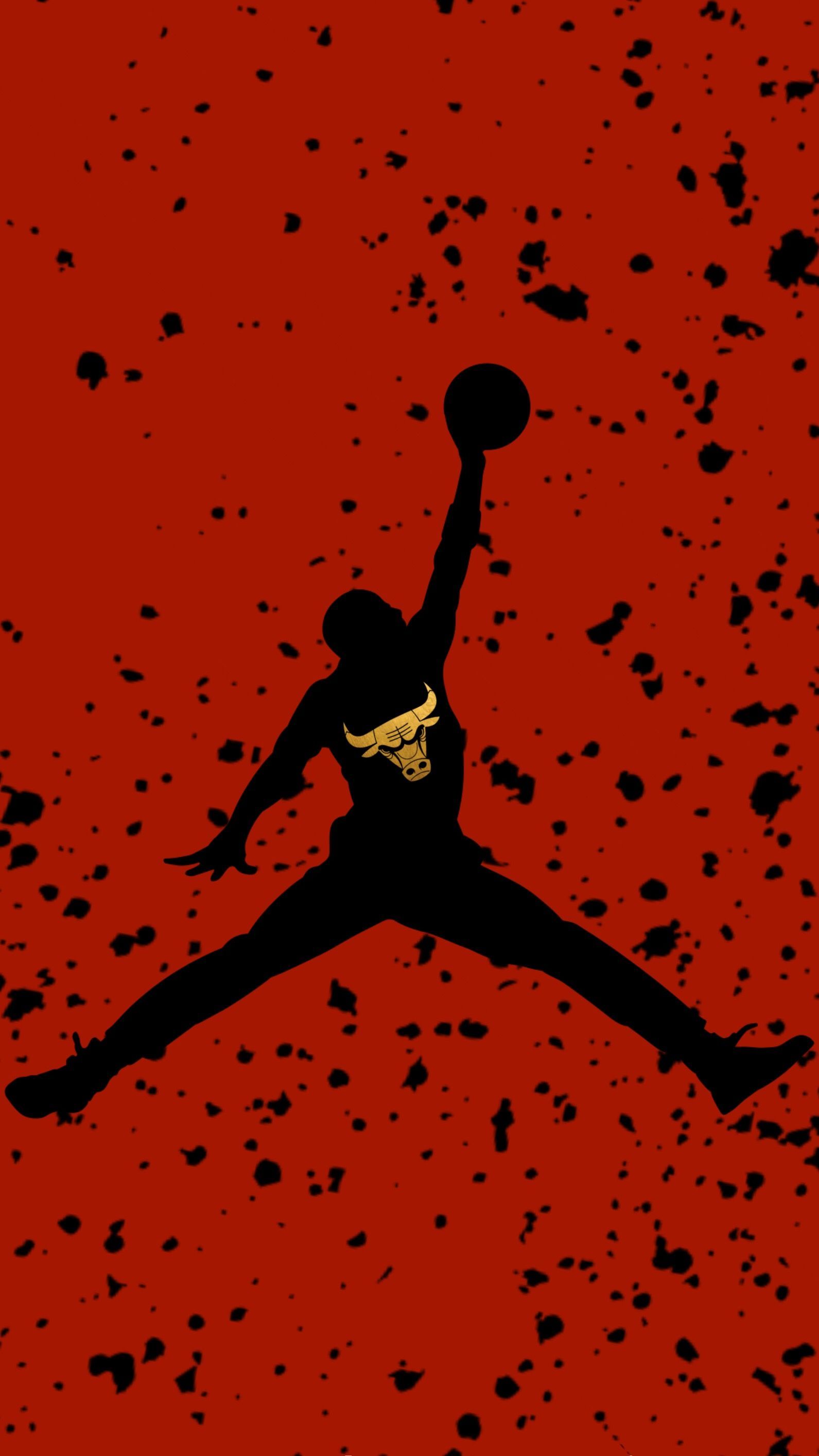 1591x2828  Chicago Bulls Red HD Обои для iPhone - Обои Cave