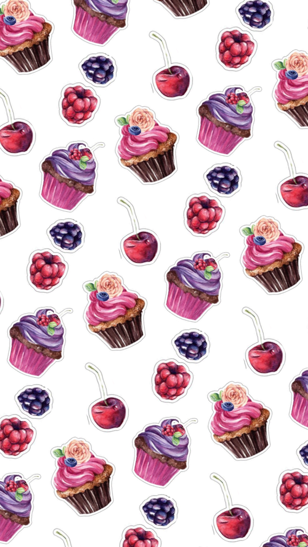 1242x2208 Cupcakes | Cupcakes wallpaper Wallpaper iphone cute Iphone wallpaper