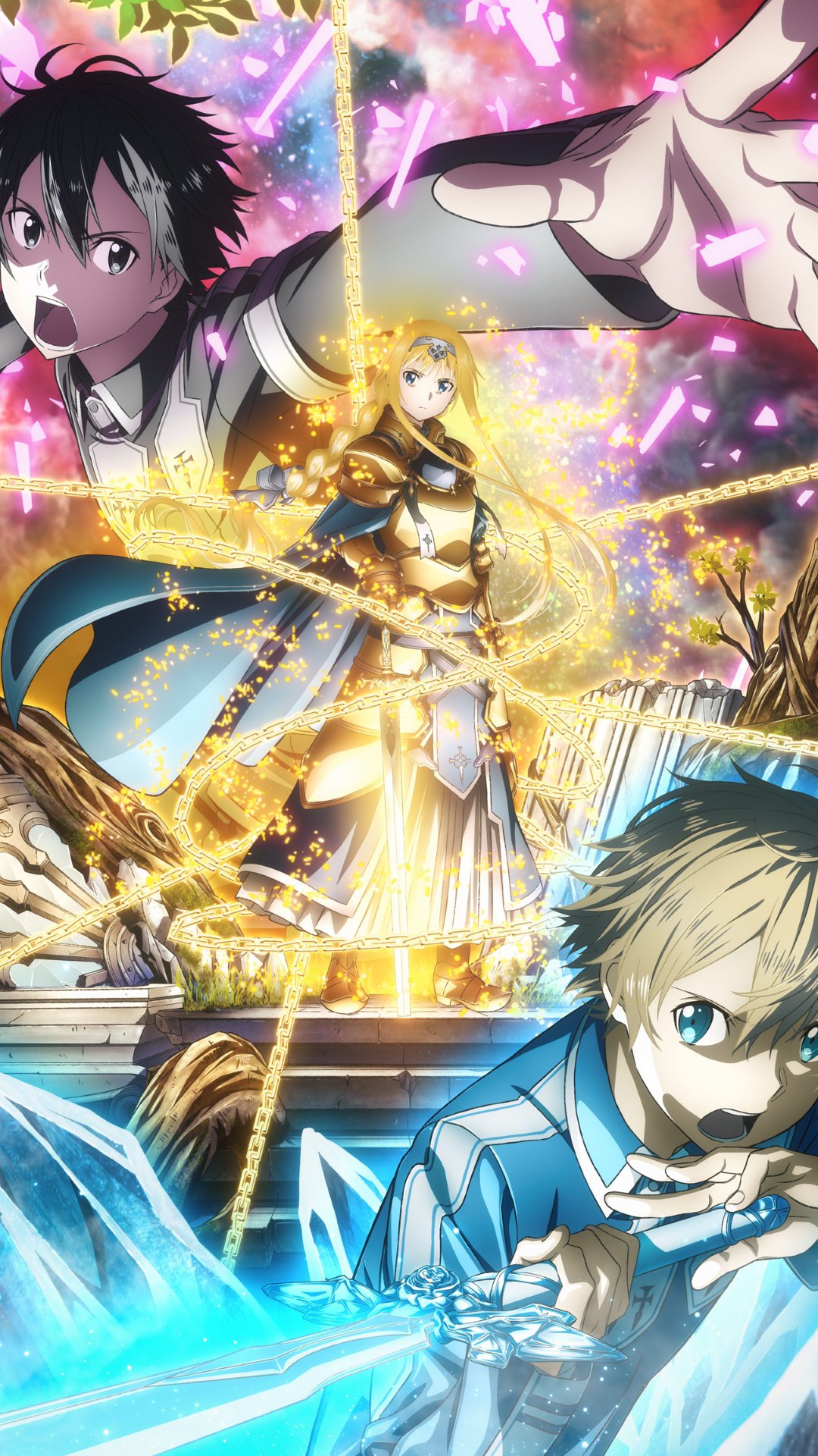 1080x1920 Sword Art Online: Alicization обои для iPhone и смартфонов android