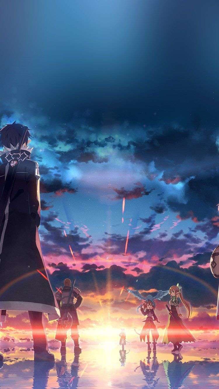 750x1334 Iphone Anime Wallpaper Sword Art Online