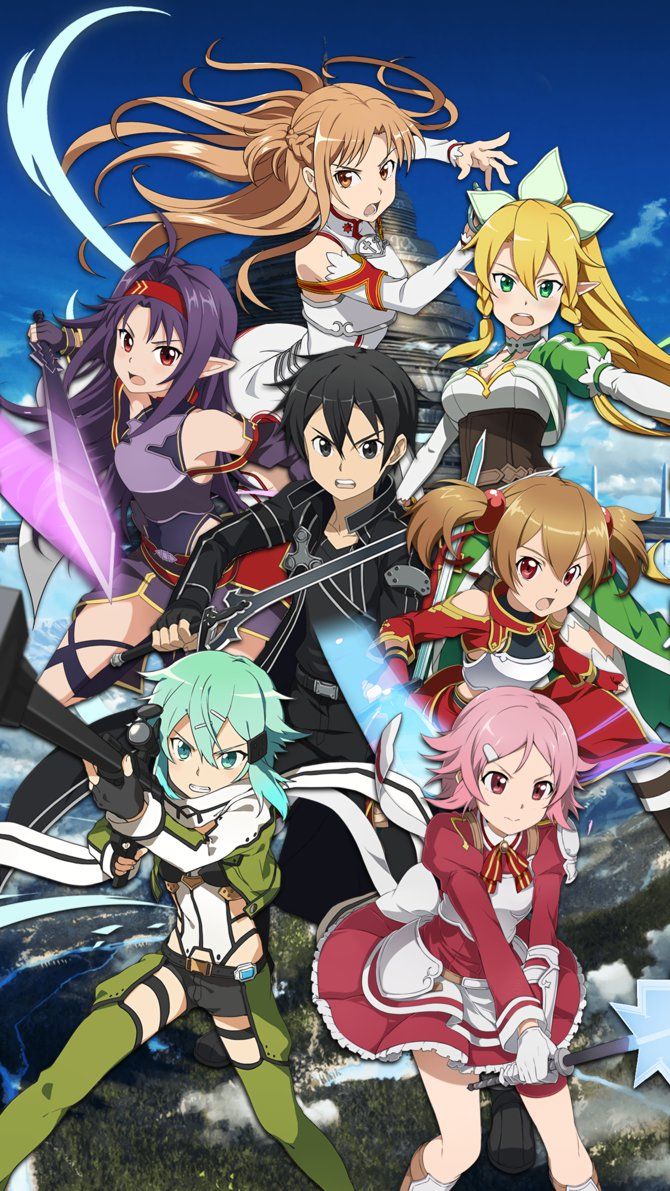 670x1191 Starter Banner 1 Mobile Wallpaper - SAO MD by Kaz-Kirigiri | Обои Мастера меча онлайн Плакат Мастера меча онлайн Искусство меча