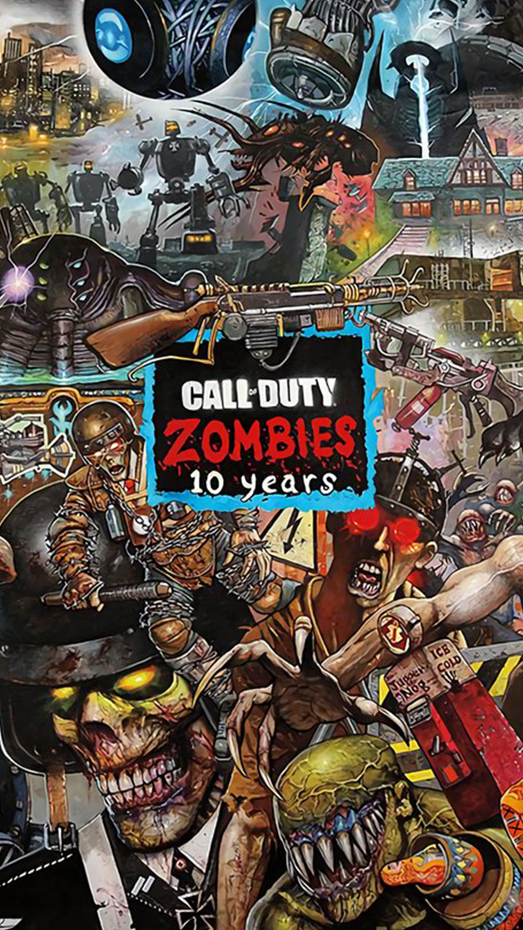 750x1334 Загрузить Call Of Duty Zombies Iphone Wallpaper