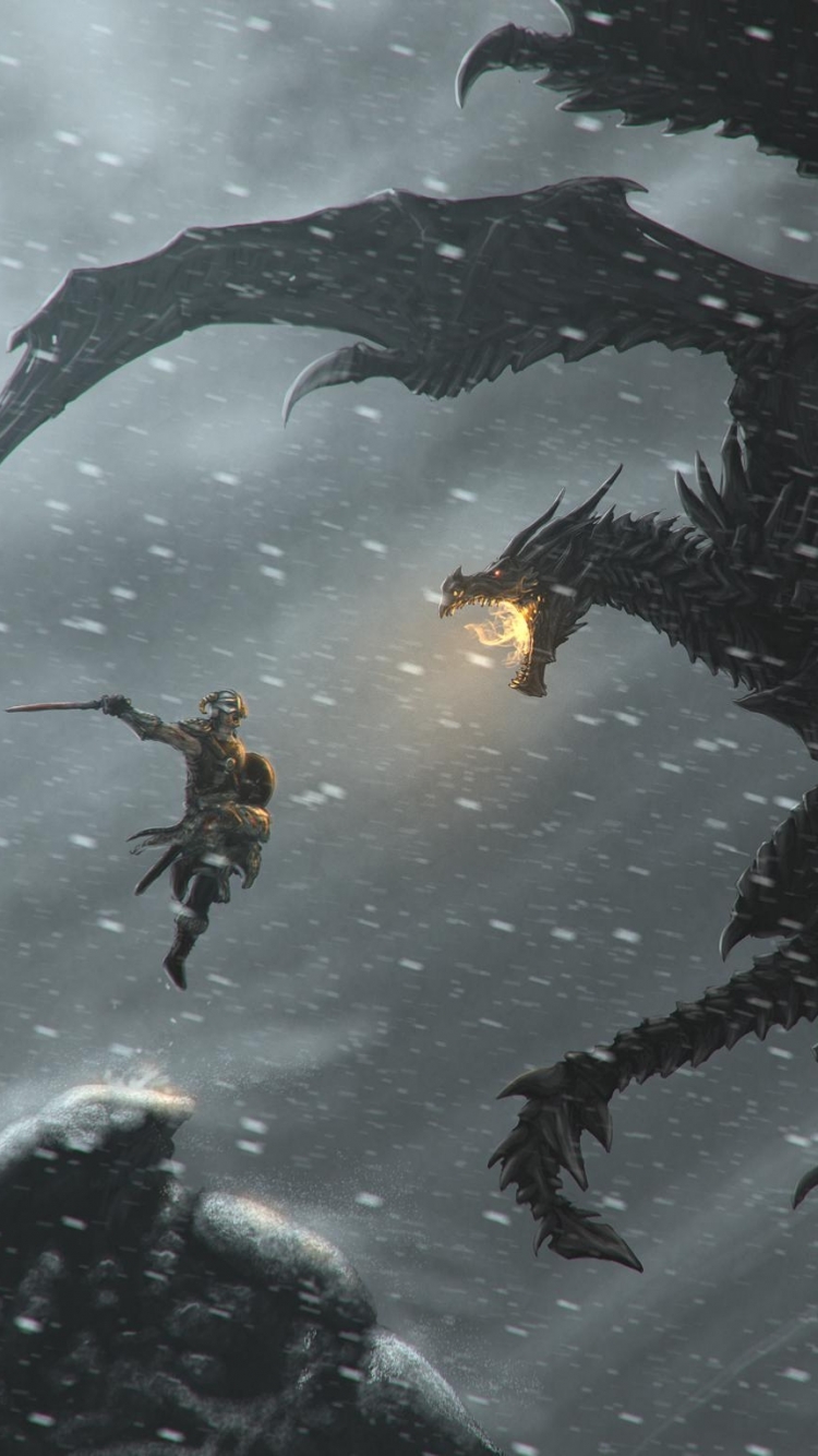750x1334   Skyrim Wallpaper for Android - APK Download 