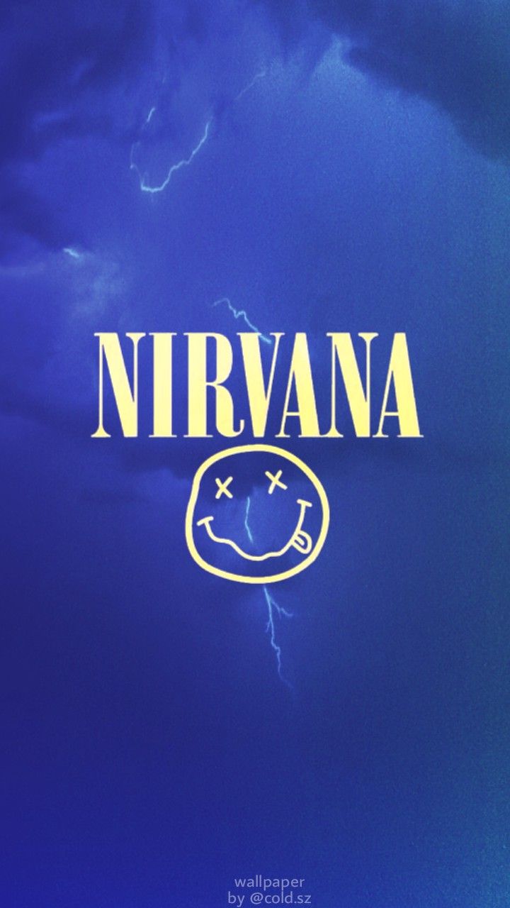 720x1280  wallpaper • nirvana | Nirvana wallpaper Nirvana band Nirvana logo wallpaper