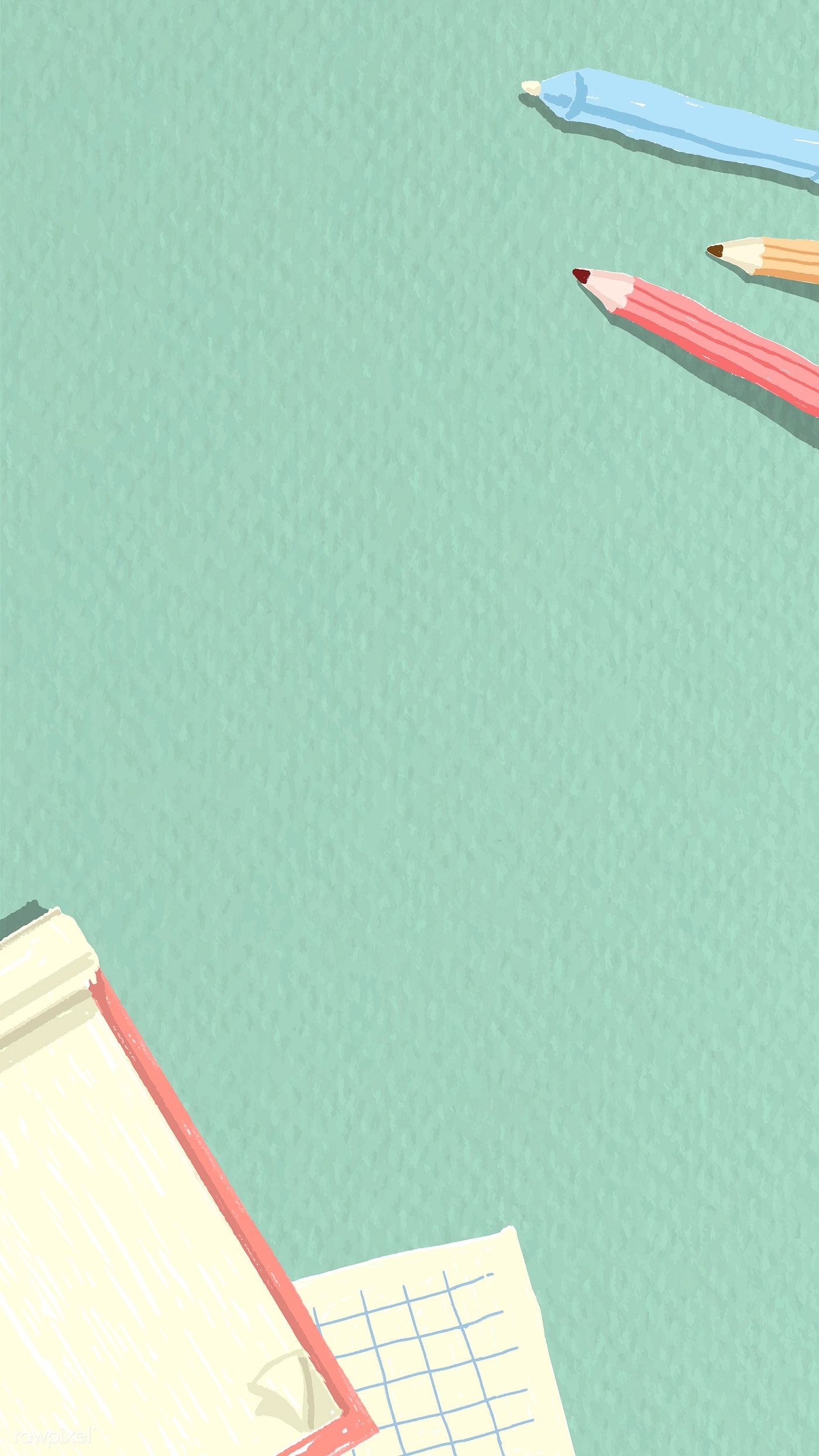 1400x2489  Загрузить премиум-вектор Пустой зеленый блокнот в рамке мобильного телефона | Дизайн фона PowerPoint Обрамленные обои Графические обои