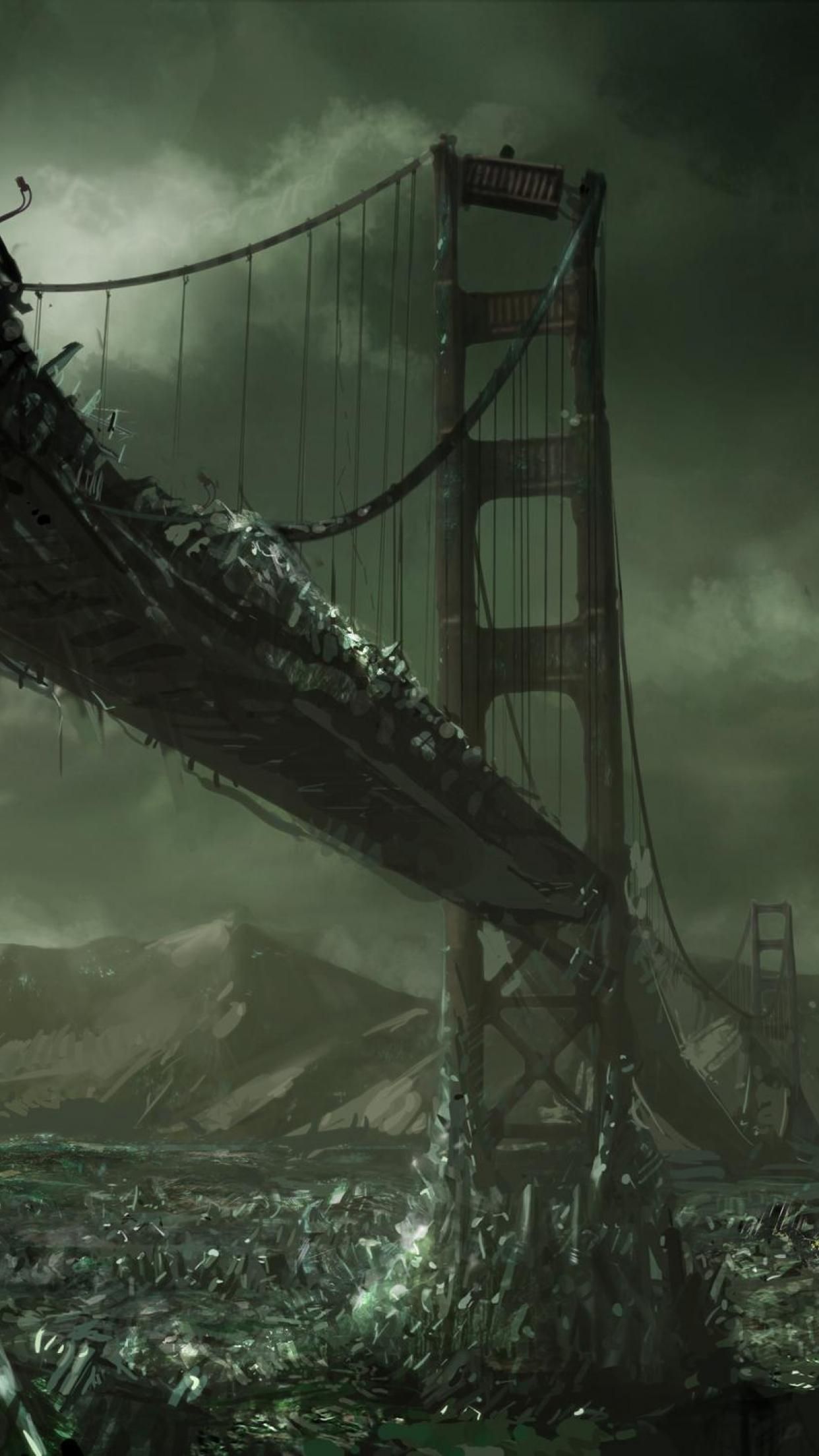 Разрушенный мост фэнтези