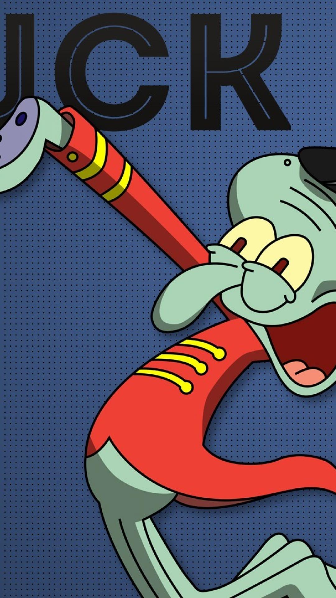 1080x1920  HD wallpaper: SpongeBob SquarePants Squidward Tentacles раскрашивает произведение искусства | Wallpaper Flare
